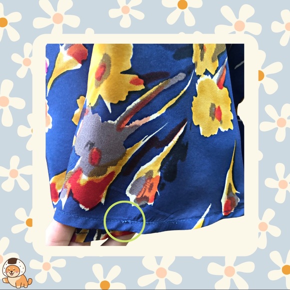 SOLD- Anthropologie Edme and Esyllte Goldfield Floral Silk Skirt - Picture 13 of 15